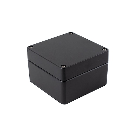 Hammond Screws Electrical Enclosures, 5.51 in H, 3.54 in D, 5.51 in W 1590Z090BK